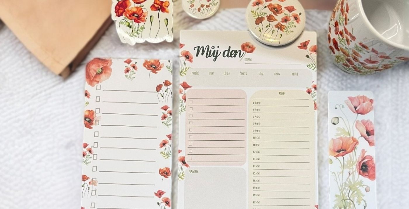 Papírnictví s duší: designové samolepky, plánovače a dárkové předměty